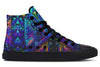 Cyber Cyan High Top Shoes