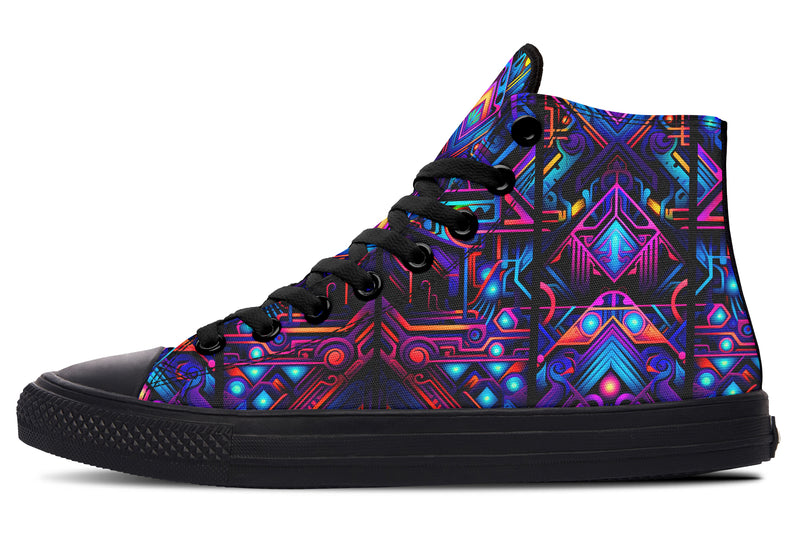 Cyber Lines High Top Shoes