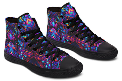 Cyber Lines High Top Shoes