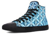 Flower Life Igloo Blue High Top Shoes