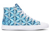 Flower Life Igloo Blue High Top Shoes