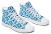 Flower Life Igloo Blue High Top Shoes