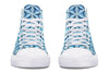 Flower Life Igloo Blue High Top Shoes