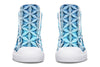 Flower Life Igloo Blue High Top Shoes