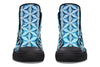 Flower Life Igloo Blue High Top Shoes