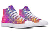 Flower Life Purp High Top Shoes