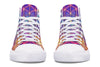 Flower Life Purp High Top Shoes