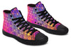 Flower Life Purp High Top Shoes