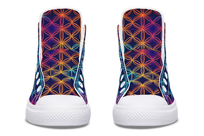 Flower Of Life High Top Shoes