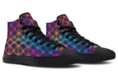 Flower Of Life High Top Shoes