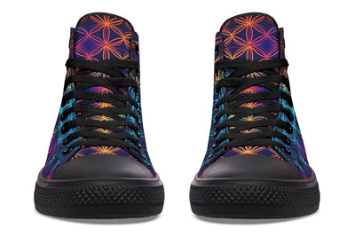 Flower Of Life High Top Shoes