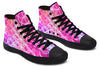 Flower Life Pink Sherbert High Top Shoes