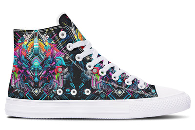 Space Symmetry High Top Shoes