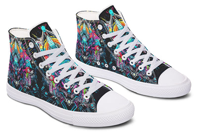 Space Symmetry High Top Shoes