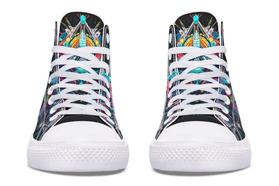 Space Symmetry High Top Shoes