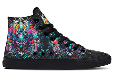 Space Symmetry High Top Shoes