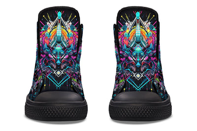 Space Symmetry High Top Shoes