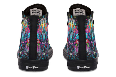 Space Symmetry High Top Shoes