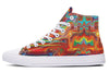 Swirling Vision High Top Shoes