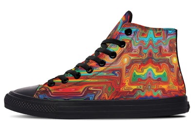 Swirling Vision High Top Shoes