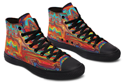 Swirling Vision High Top Shoes