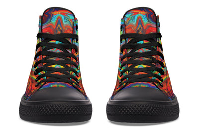 Swirling Vision High Top Shoes