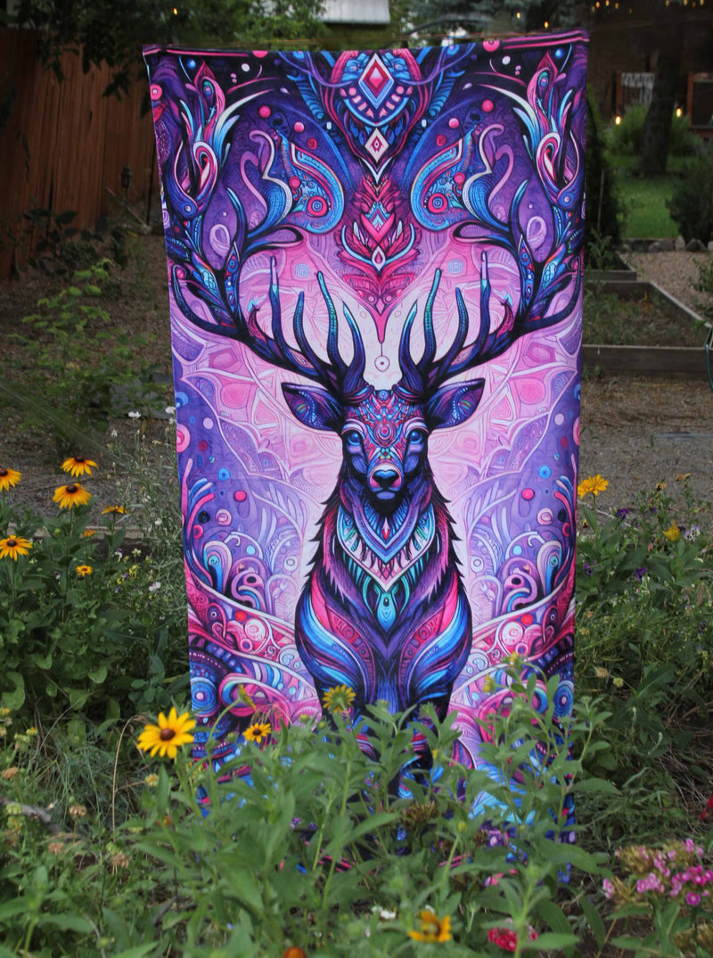 Sagacious Stag Beach Throw