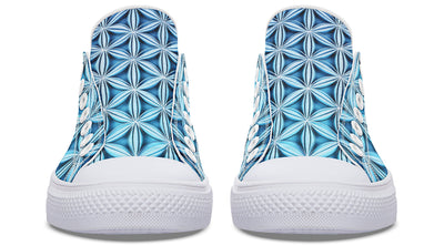 Flower Life Igloo Blue Low Top Shoes