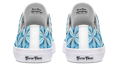 Flower Life Igloo Blue Low Top Shoes