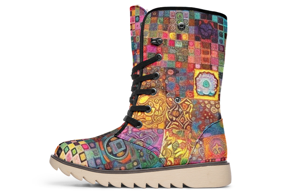 Blotter Patch Fuzz Moon Boots