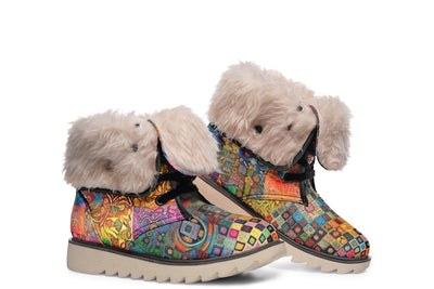 Blotter Patch Fuzz Moon Boots