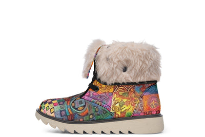 Blotter Patch Fuzz Moon Boots