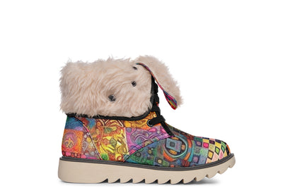 Blotter Patch Fuzz Moon Boots