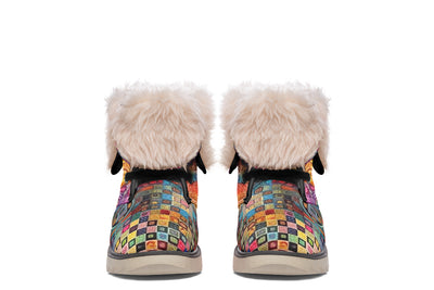 Blotter Patch Fuzz Moon Boots