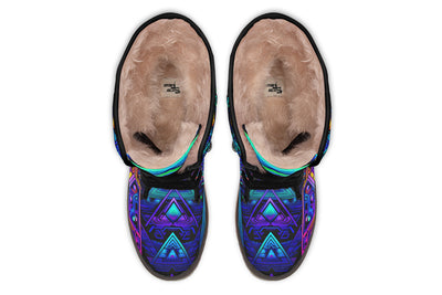 Cyber Cyan Moon Boots