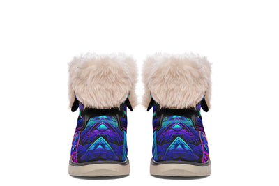 Cyber Cyan Moon Boots