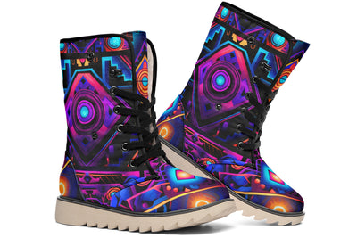 Cyber Grids Moon Boots