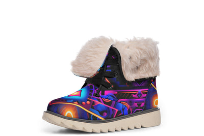 Cyber Grids Moon Boots