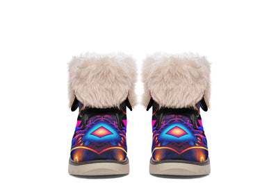 Cyber Grids Moon Boots