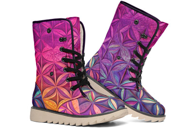 Flower Life Magenta Moon Boots