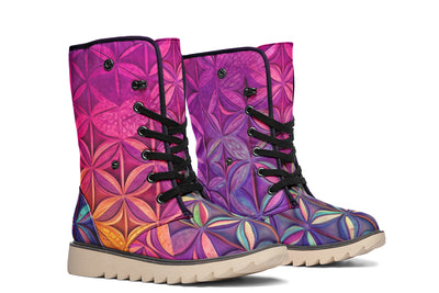 Flower Life Magenta Moon Boots