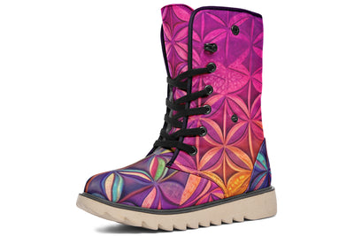 Flower Life Magenta Moon Boots