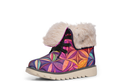 Flower Life Magenta Moon Boots