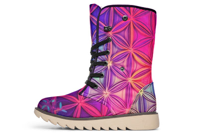 Flower Life Purp Moon Boots