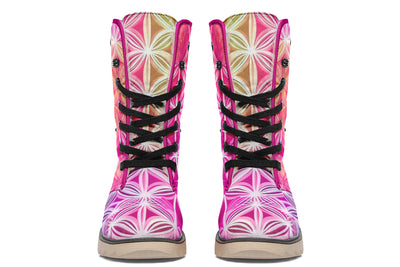 Flower Life Pink Sherbert Moon Boots