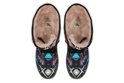 Space Symmetry Moon Boots