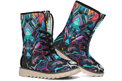 Space Symmetry Moon Boots