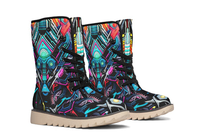 Space Symmetry Moon Boots