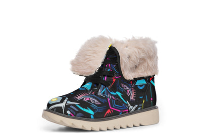 Space Symmetry Moon Boots