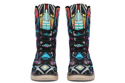 Space Symmetry Moon Boots